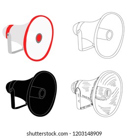 vector, on a white background loudspeaker set