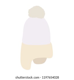 vector, on a white background, winter hat