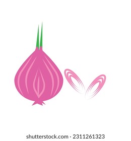 Vector onion logo or vector clip art