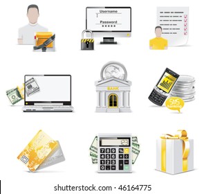 Vector Online Banking Icon Set. Part 2