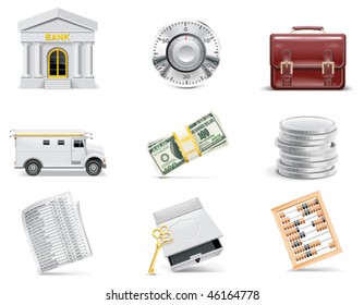 Vector online banking icon set. Part 3