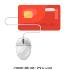 
Vector of online card translation, payment gateway