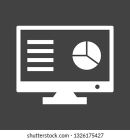 Vector Online Marketing Pie Chart Icon