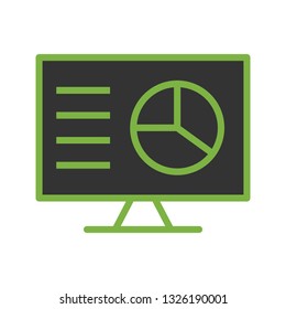 Vector Online Marketing Pie Chart Icon
