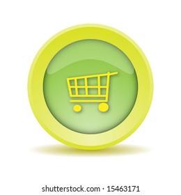 vector of online shopping button