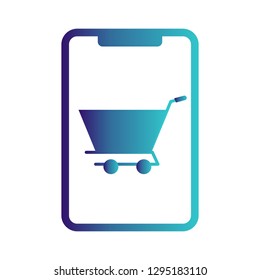 Vector online shopping icon
