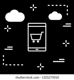  Vector Online Shopping Icon	