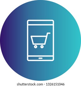  Vector Online Shopping Icon	