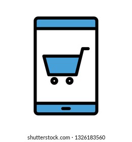  Vector Online Shopping Icon	