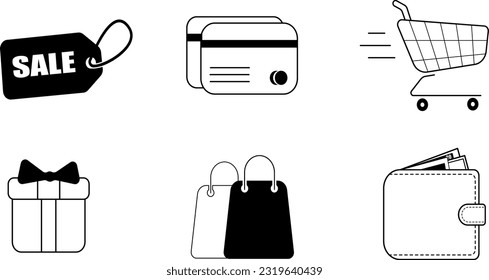 Vector Online Shopping Icon Set 