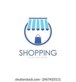 Vector Online Store Illustration Design. Online Shop Logo Icon.