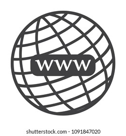 Vector online website or internet flat vector icon for apps and websites
