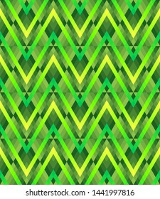 Vector op art bright geometric seamless patterns, modern different acid colors.