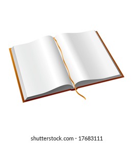 Vector open book