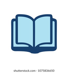 vector Open book - education icon, library illustration - school symbol