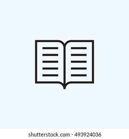 Vector open book Icon.