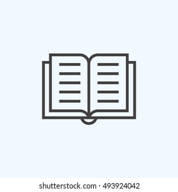 Vector open book Icon.