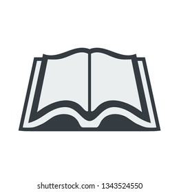 Opened Book Pages Isolated On White Stock Vector (Royalty Free) 1055023388