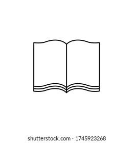 Vector Open Book icon. Book vector symbol at eps 10
