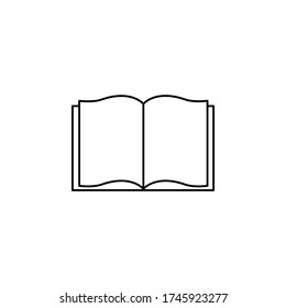 Vector Open Book icon. Book vector symbol at eps 10
