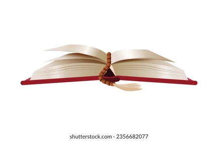 Vector open book isolated on white background.