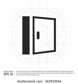 Vector Open door icon