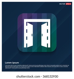 Vector Open door icon