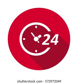 Vector open hours flat icon