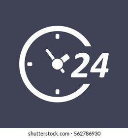 Vector open hours icon