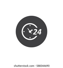 Vector open hours icon