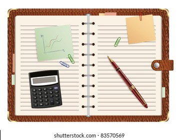 vector open organizer
