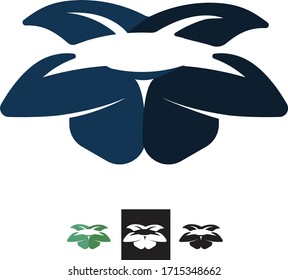 Vector Open Planter Box, Logo.