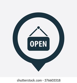 Vector open sign Icon