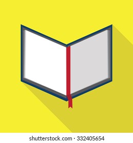 Vector opened blank booked,fat design