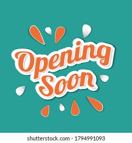 vector opening soon simple and gentle.