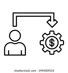 Vector Opportunity Outline Icon Design
