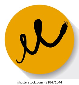 Vector optic cable icon.