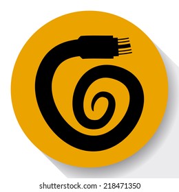 Vector optic cable icon.