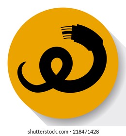 Vector optic cable icon.