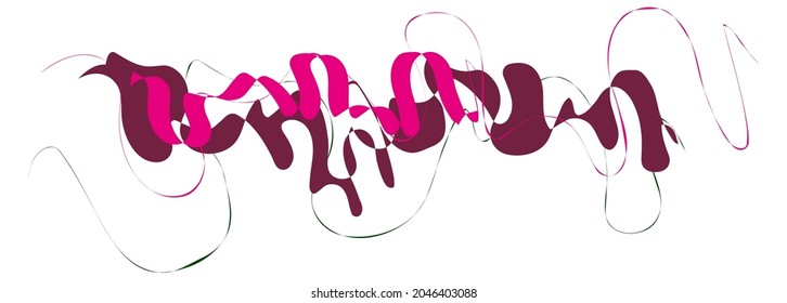 Vector optical illusion. Color twisted stripes abstract background. Striped pattern.