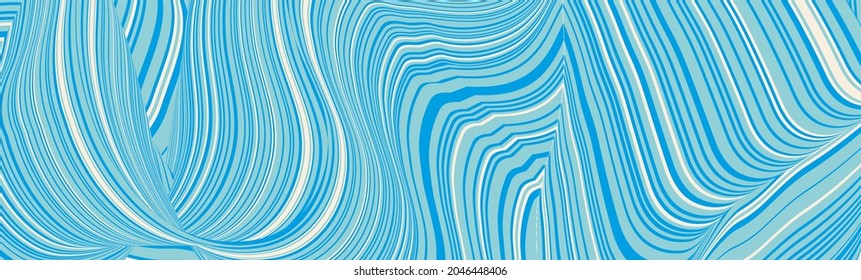 Vector optical illusion. Color twisted stripes abstract background. Striped pattern.