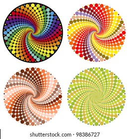 Vector optical illusion pattern