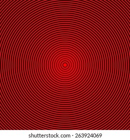 Vector optical illusion red zoom with black line 
center bright