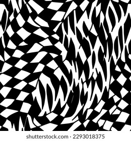 Vector Optical Illusion Seamless Patterns. Mesmerizing vector optical illusions with black and white seamless patterns. Use geometric shapes and designs to create illusions in your projects.