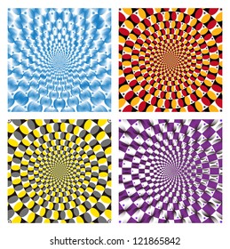 Vector Optical illusion Spin Cycle set