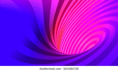 vector optical illusion, twisted abstraction, background of colored triangles