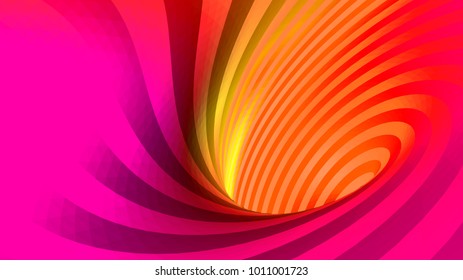 vector optical illusion, twisted abstraction, background of colored triangles