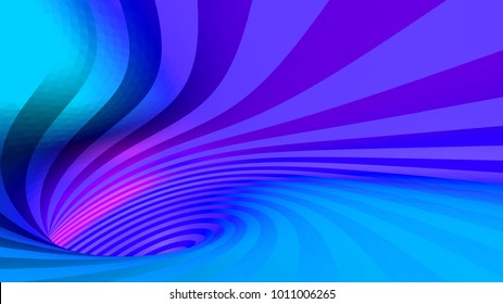 vector optical illusion, twisted abstraction, background of colored triangles
