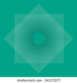 Vector optical illusion and vibration graphic. Print