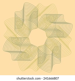 Vector optical illusion and vibration graphic. Print